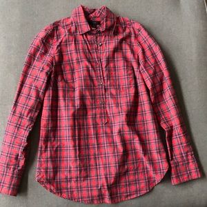 J Crew plaid pullover size 00